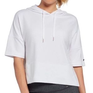 Short sleeve hooded top